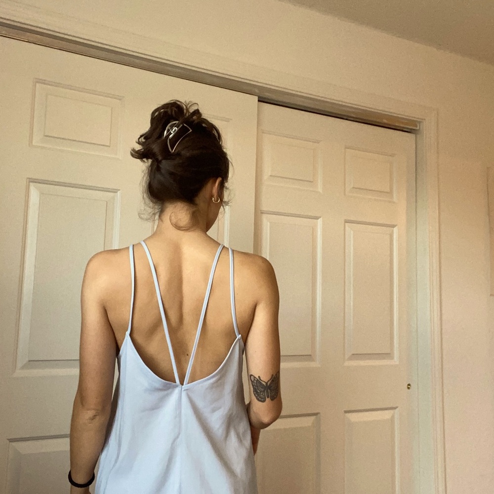 Forever 21 Strappy Periwinkle Slip Dress